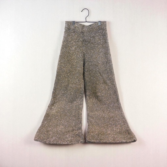 Joseph Metallic Lurex Knit Matching Set | High Neck Sweater & Flare Pants - Picture 5 of 7